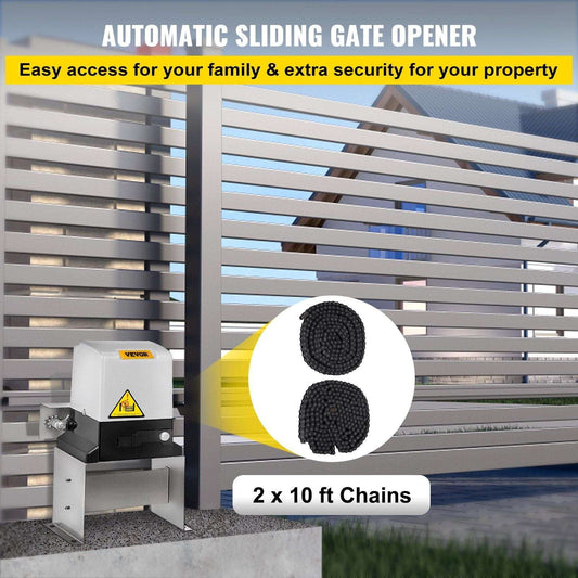 Automatic sliding gate opener with 1400 lbs load capacity-2 remotes - Bills variety store
