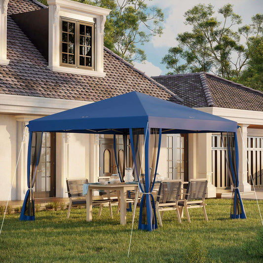 10' x 10' Pop-up canopy tent with netting and carry bag - Bills variety store