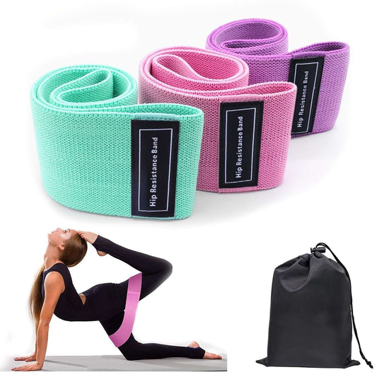 3pcs Resistance Bands For Legs And Butt; Home Yoga Exercise Workout - Bills variety store