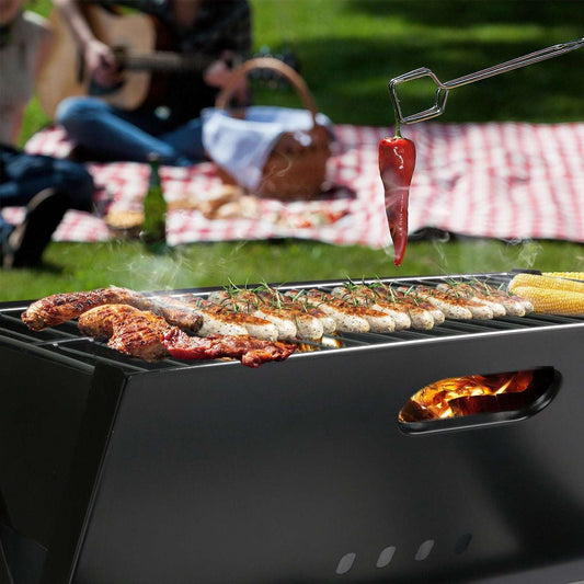 Portable Barbecue Grill Foldable Charcoal Grill for Camping - Bills variety store