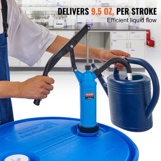 Drum Pump, 9.5 oz. Per Stroke, Lever-Action Barrel Pump, Fits 5-55 Gal. - Bills variety store