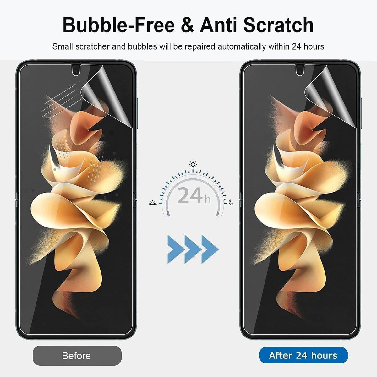 For Samsung Galaxy Z Flip 3 5G Soft Hydrogel Screen Protector Film/HD Lens Cover - Bills variety store