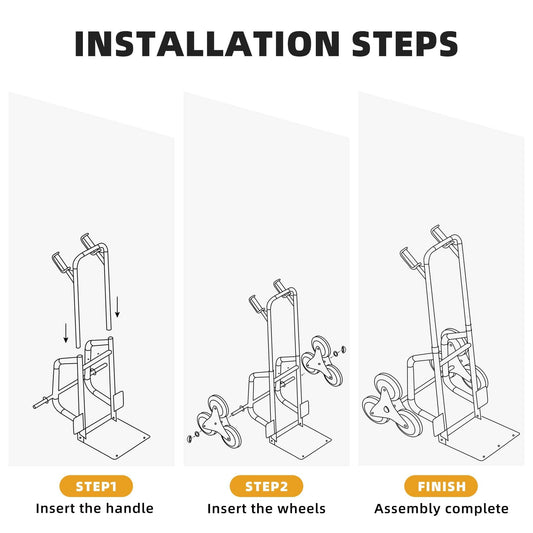 Stair Climber Hand Truck Dolly,Heavy Duty Stair Climbing Cart - Bills variety store