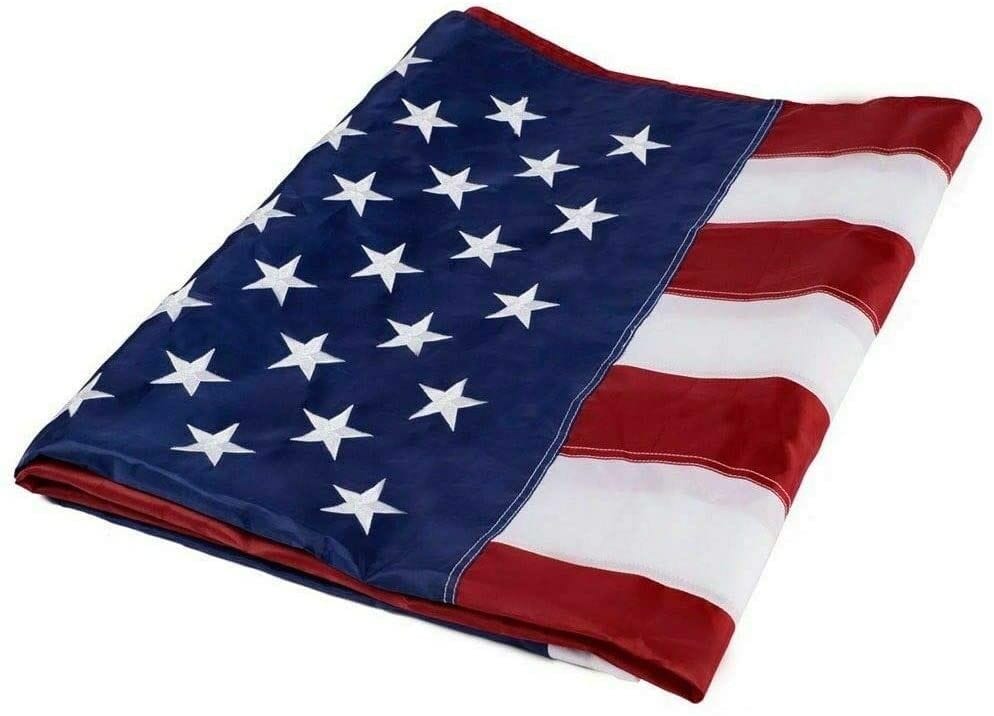 American Flag / Outdoor Heavy Duty Embroidered Stars USA Flag - Bills variety store