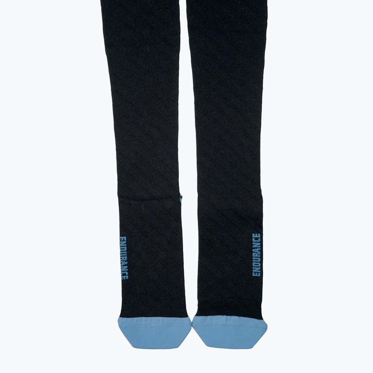 Endurance Compression Socks for Running and Hiking - Black with Blue A - Bills variety store