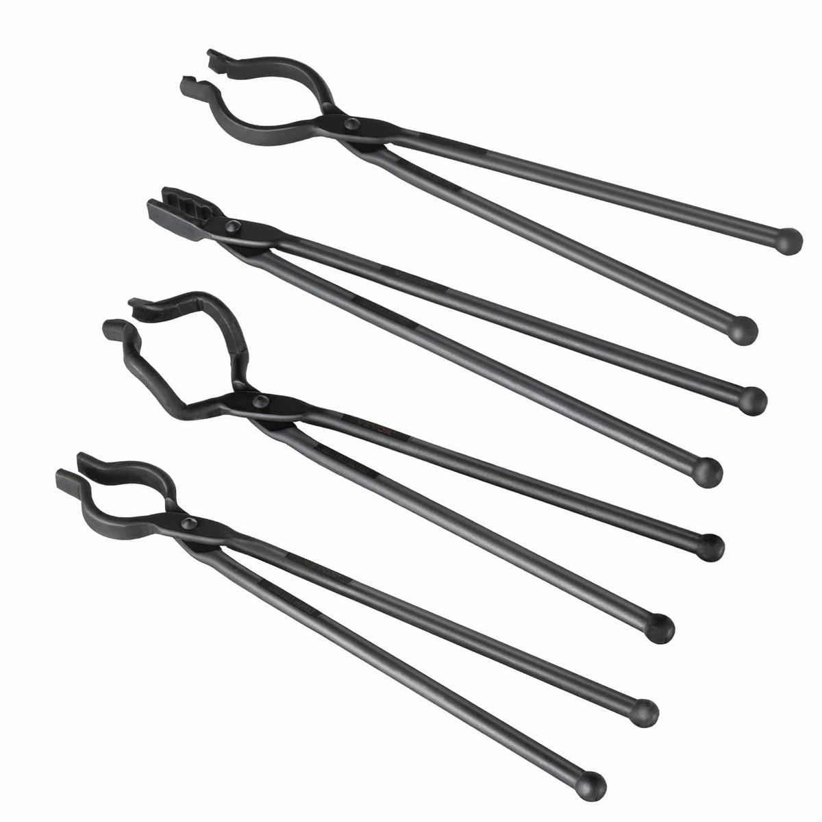 Blacksmith Tongs, 18" 4 PCS, V-Bit Bolt , Wolf Jaw , Z V-Bit and Gripping Tongs - Bills variety store