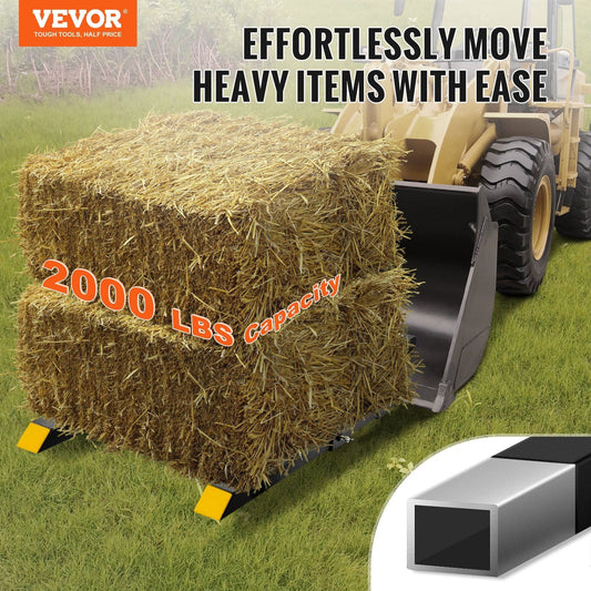 Clamp on pallet forks for tractor bucket 43" with 2000 lbs capacity - Bills variety store