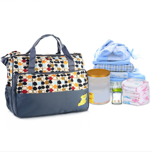 5PCS Baby Nappy Diaper Bags Set Mummy Diaper Shoulder Bags - Bills variety store