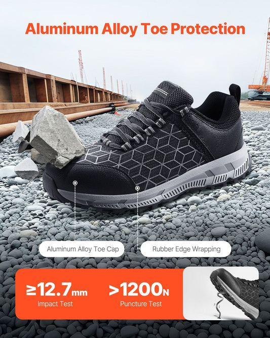 Steel Toe Shoes for Men, US Size 11.5 Wide, Safety Toe Athletic Work Shoe - Bills variety store