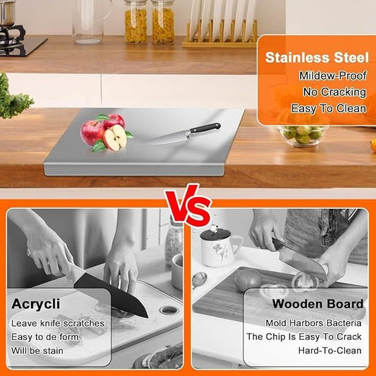 Stainless steel cutting board,suitable for meat,vegetables and bread - Bills variety store