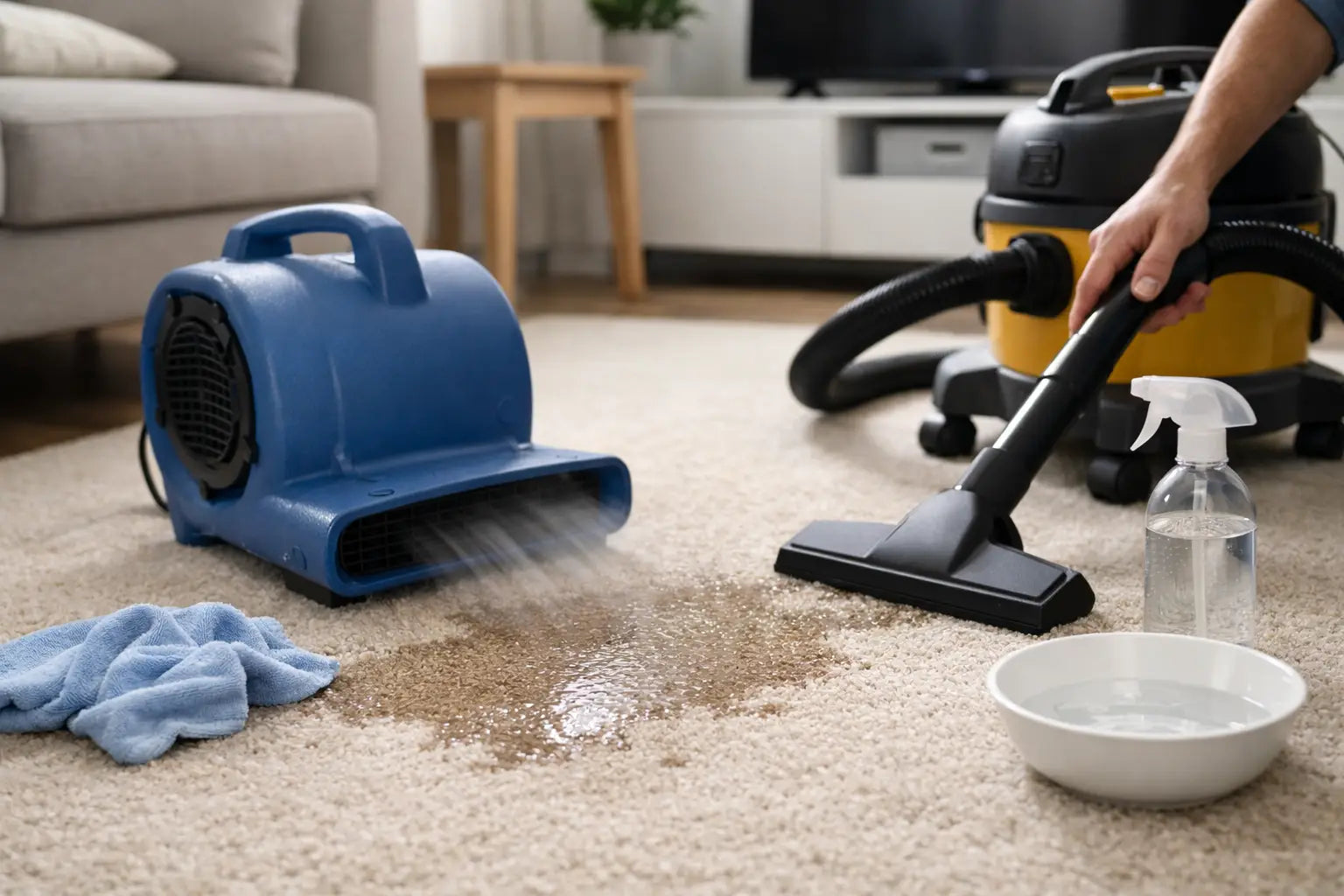 How to Dry Carpet Fast After a Spill