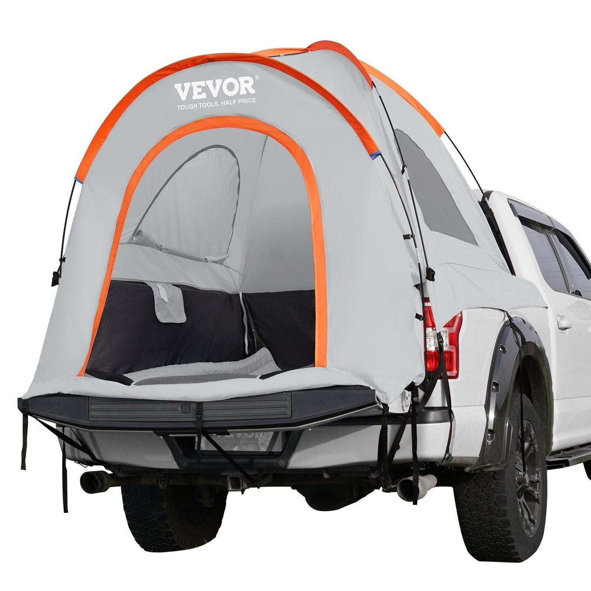VEVOR 6.4'-6.7' Waterproof Truck Bed Tent with Rainfly for Camping Adventures - Bills variety store
