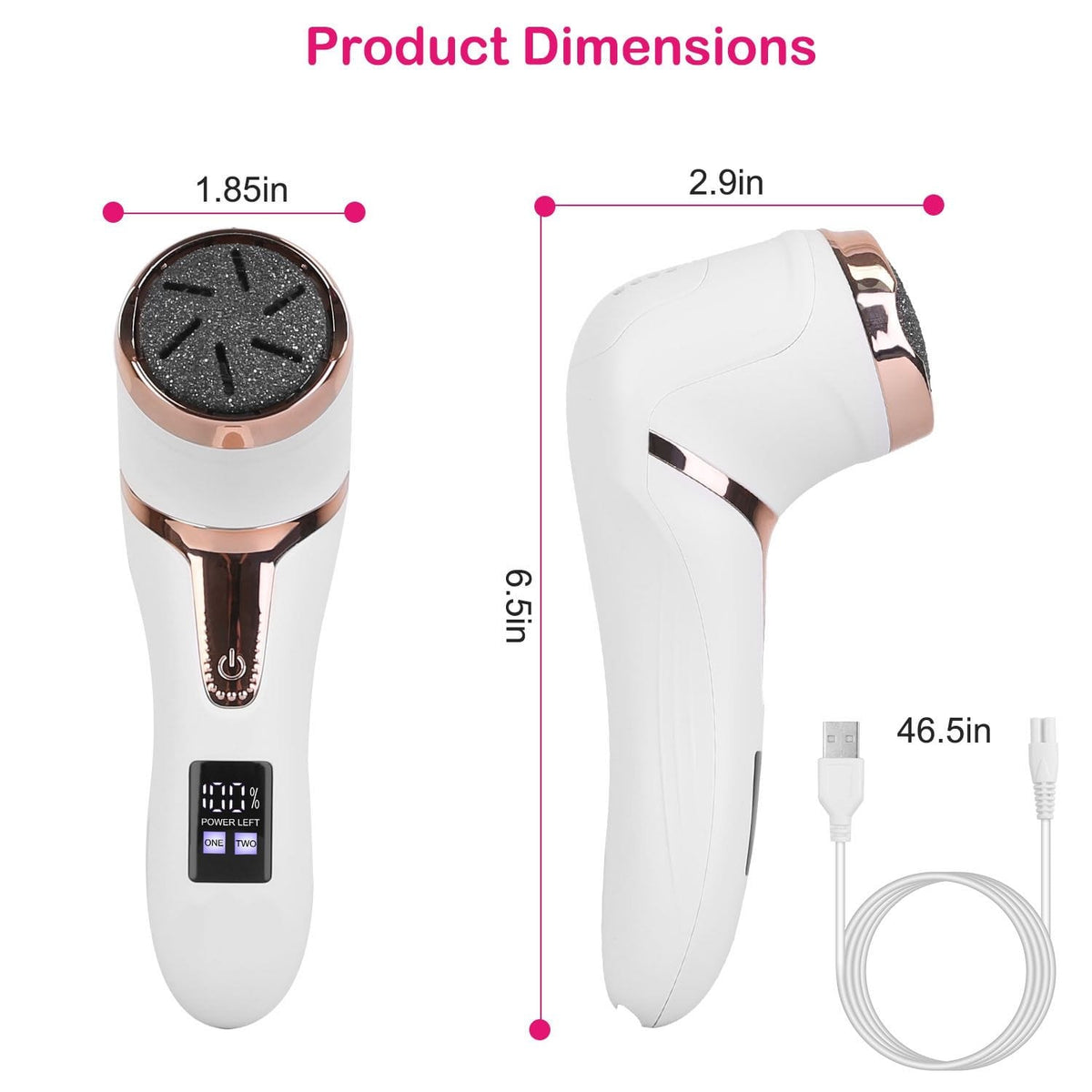17Pcs Electric Foot Callus Remover with Vacuum Rechargeable Dead Skin Pedicure Machine - Bills variety store