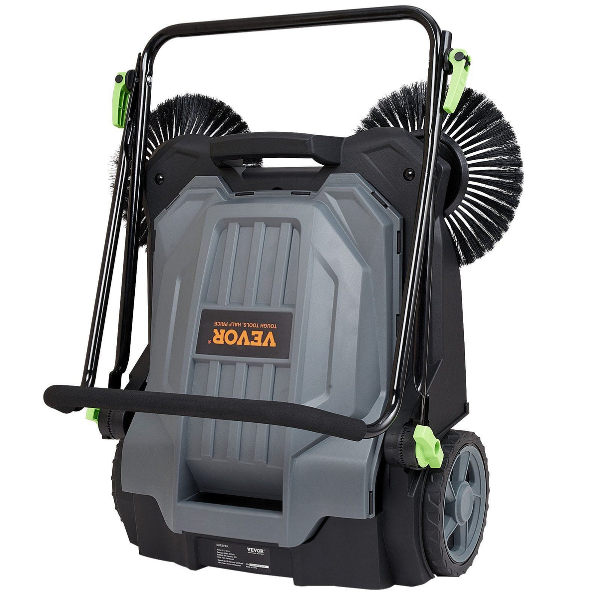 25.6" Manual Walk-Behind Floor Sweeper with 5-Gallon Waste Bin - Bills variety store