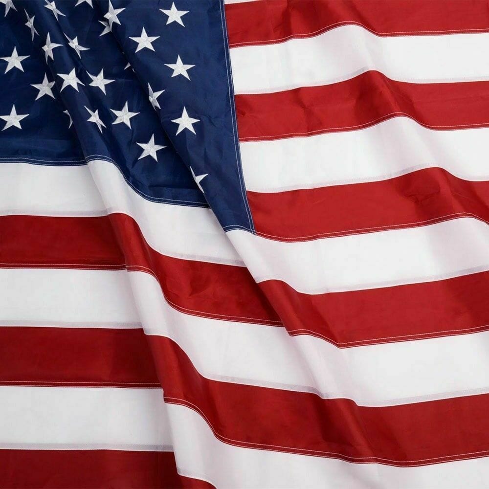 American Flag / Outdoor Heavy Duty Embroidered Stars USA Flag - Bills variety store