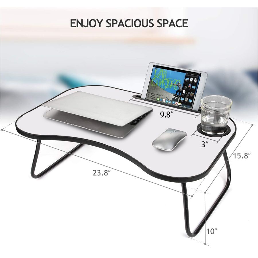 Laptop Stand for Bed ,Portable Lap Desk,23.8"*15.8"*10" - Bills variety store