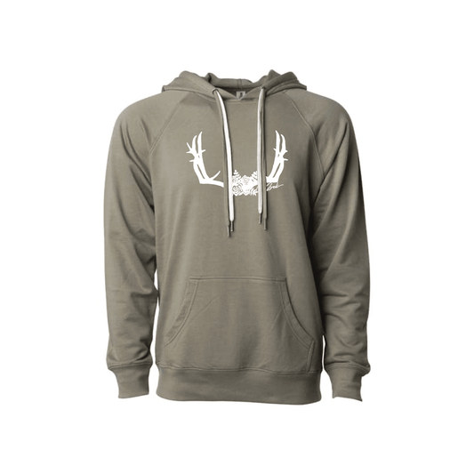 Olive Floral Buck Hoodie - Bills variety store