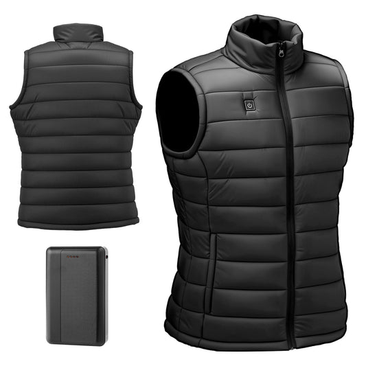 Heated Vest, Men Electric Heating Vest with 16000 mAh Battery Pack, 8 Heating Zones Lightweight Rechargeable Winter-Vest with 3 Levels, for Outdoor Hiking Camping Fishing Skiing, Size M - Bills variety store