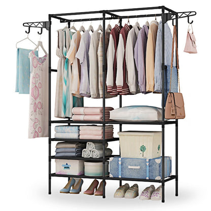 Metal Garment Rack Shoe and Clothing Organizer Shelves - Bills variety store