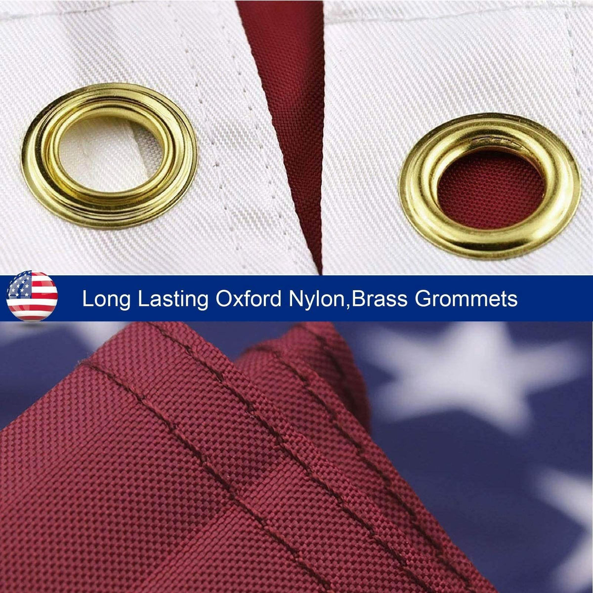 American Flag / Outdoor Heavy Duty Embroidered Stars USA Flag - Bills variety store