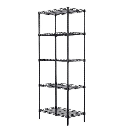 Changeable Assembly Floor Standing Carbon Steel Storage Rack Black - Bills variety store
