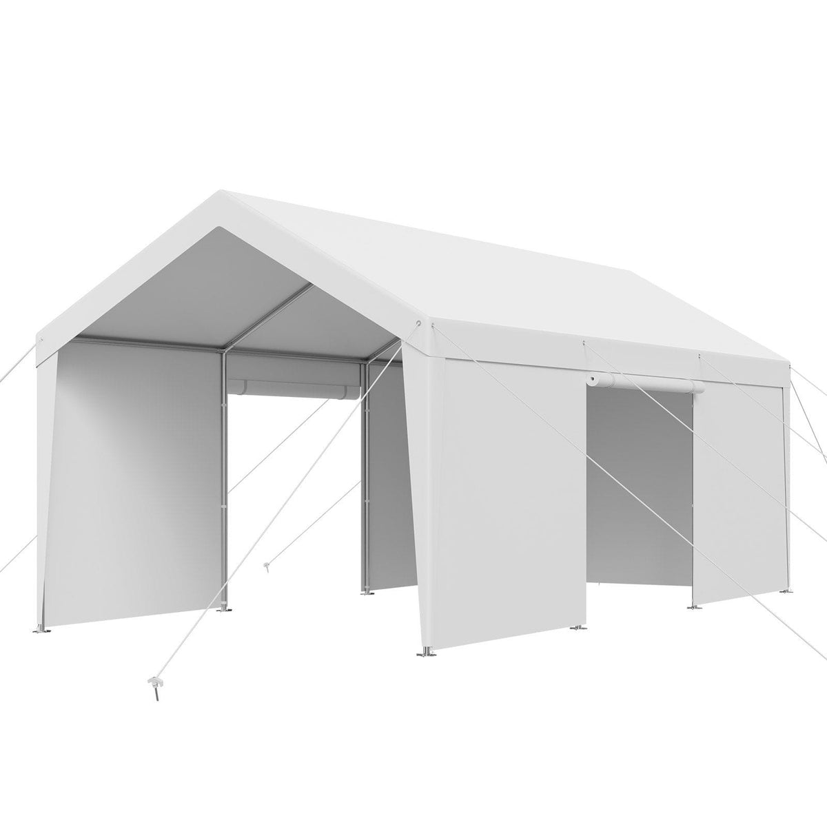 10' x 20' portable carport with removable sidewalls & door - Bills variety store