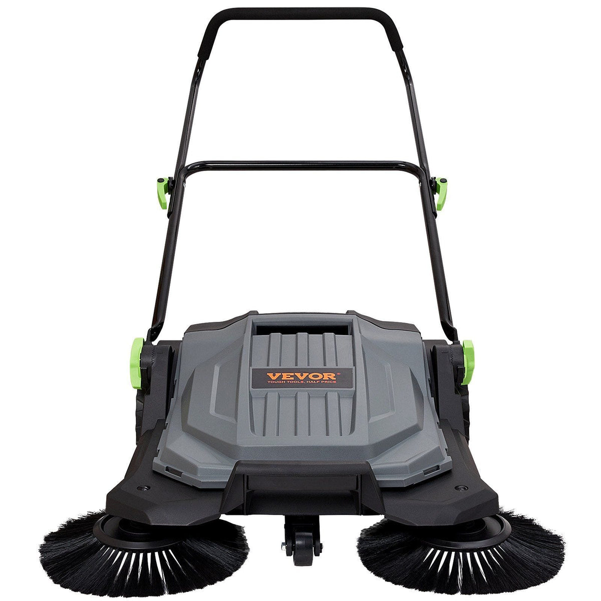 25.6" Manual Walk-Behind Floor Sweeper with 5-Gallon Waste Bin - Bills variety store