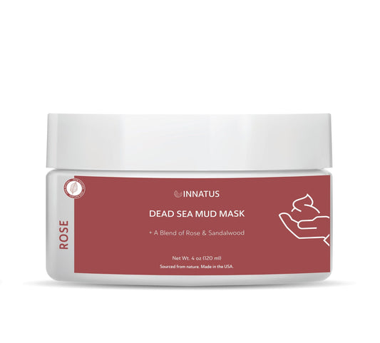 Dead Sea Mud Mask with Rose Oil – 4oz Detoxifying & Purifying Face Mask – Infused with Lemon & Sandalwood Oils for Acne Control & Skin Hydration - Bills variety store