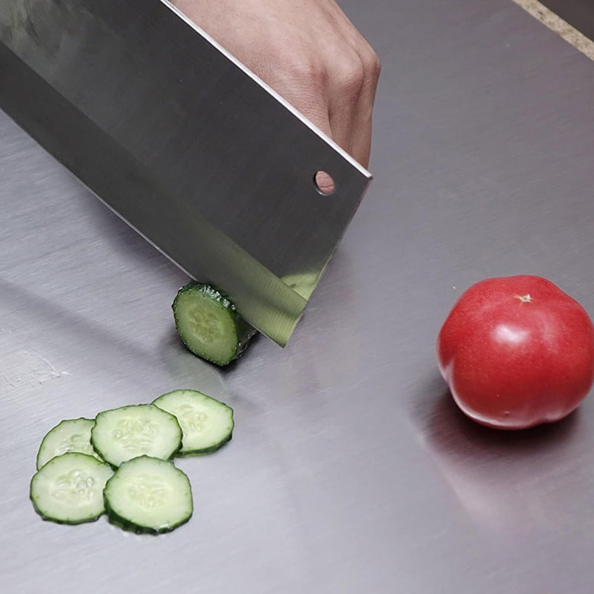 XXL 304 Stainless Steel Cutting Board Anti-Slip & Mildew-Proof - Bills variety store