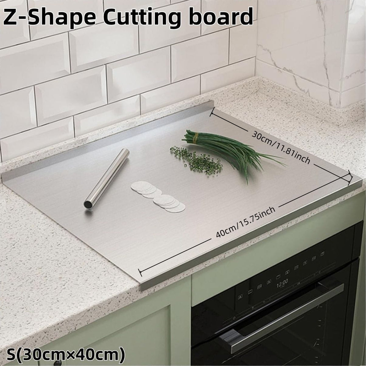 XXL 304 Stainless Steel Cutting Board Anti-Slip & Mildew-Proof - Bills variety store
