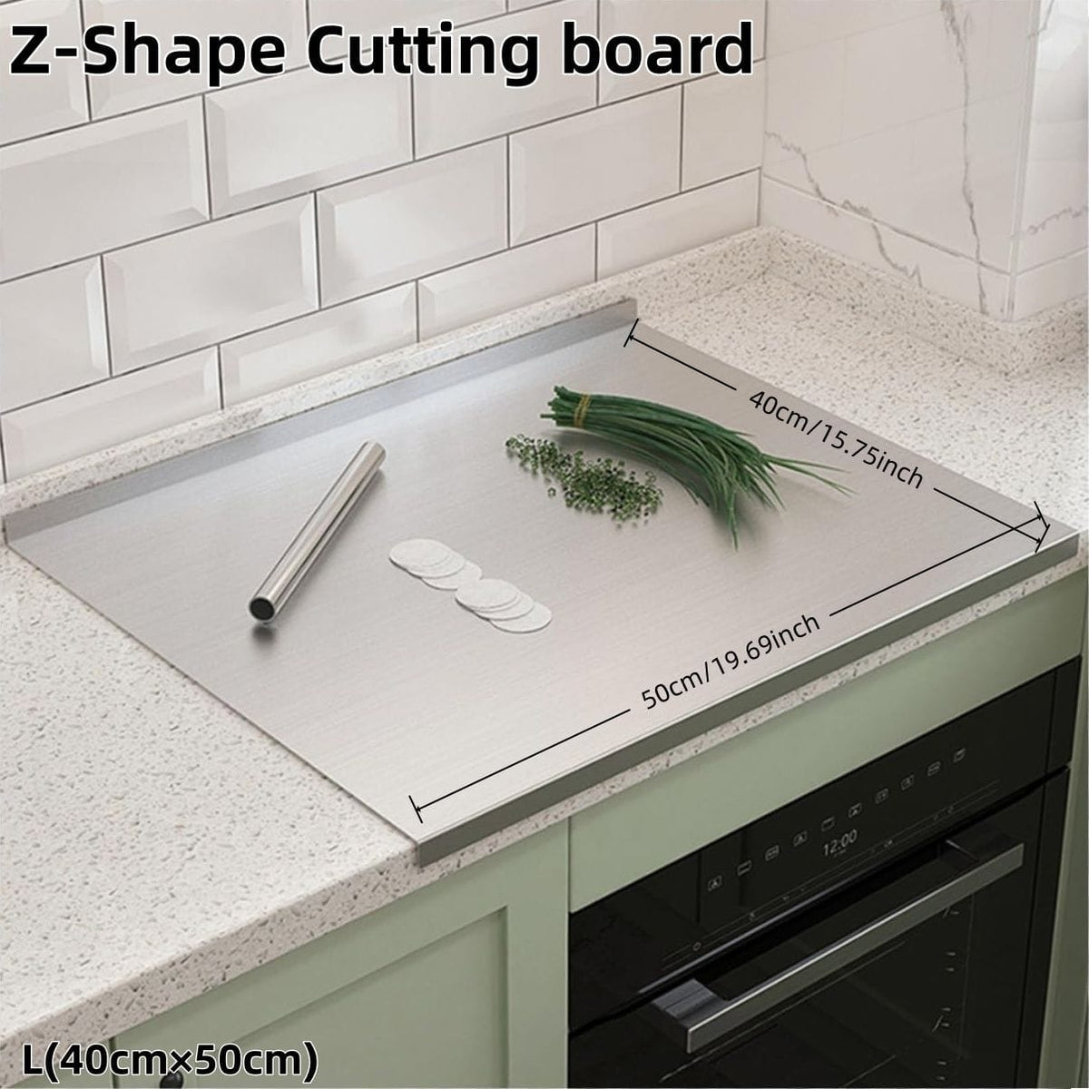 XXL 304 Stainless Steel Cutting Board Anti-Slip & Mildew-Proof - Bills variety store