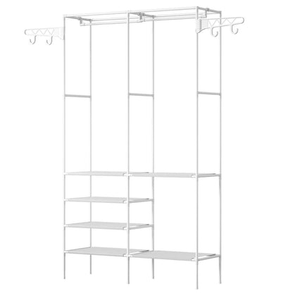 Metal Garment Rack Shoe and Clothing Organizer Shelves - Bills variety store