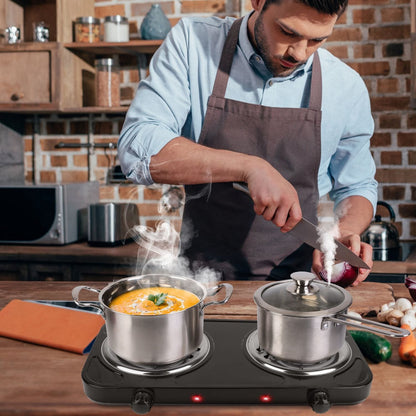 2000W Electric Double Burner Portable Coil Heating Hot Plate Stove - Bills variety store