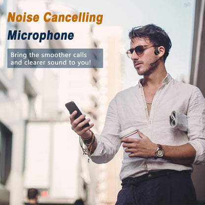 Bone Conduction Open-Ear Bluetooth Headset for US Resellers – DSP Noise-Canceling Boom Mic, 8 H Battery & Titanium Frame – Dropship Ready - Bills variety store