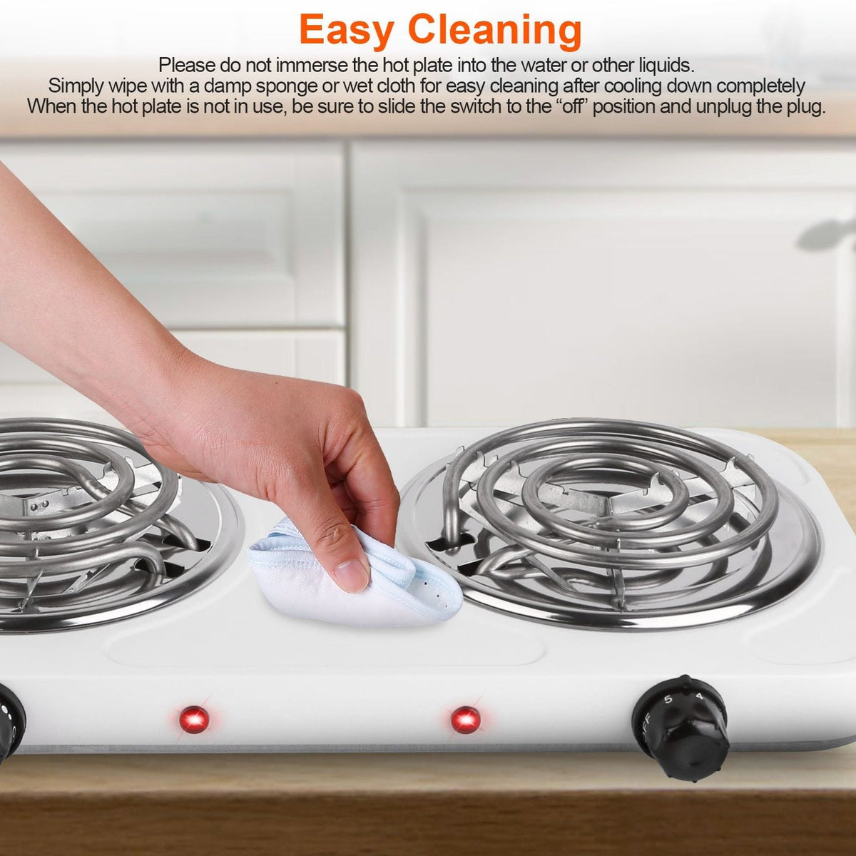 2000W Electric Double Burner Portable Coil Heating Hot Plate Stove - Bills variety store