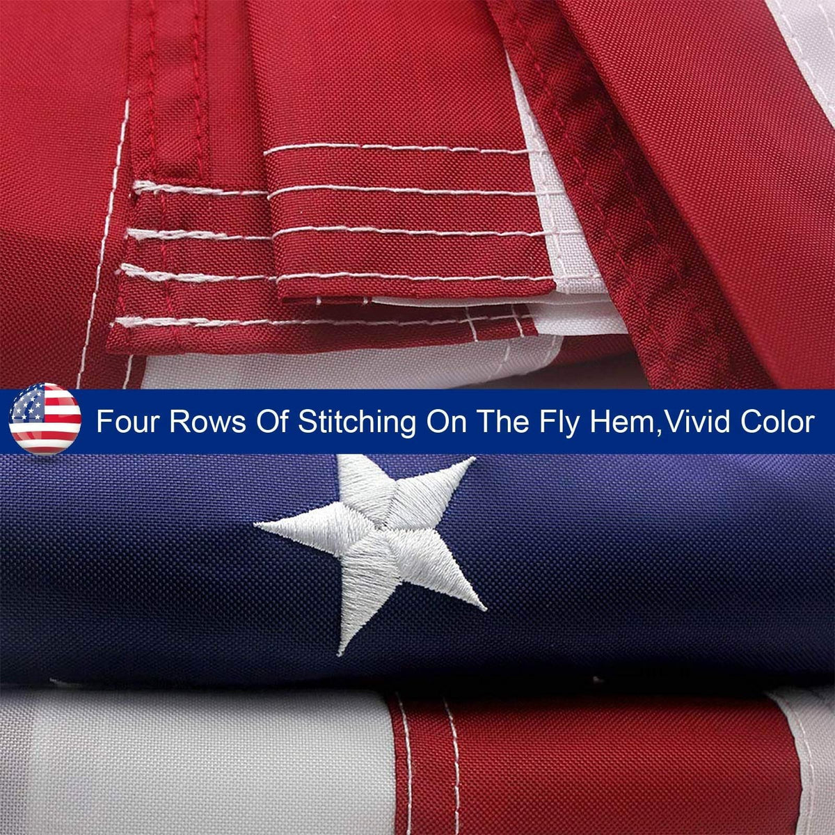 American Flag / Outdoor Heavy Duty Embroidered Stars USA Flag - Bills variety store