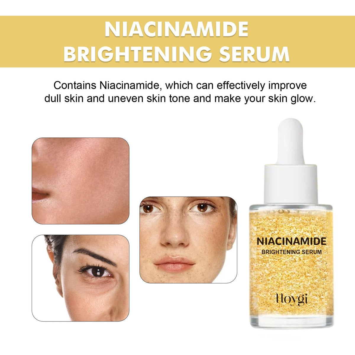 HOYGI Niacinamide Brightening Serum, Skin Hydrating Moisturizing Facial - Bills variety store