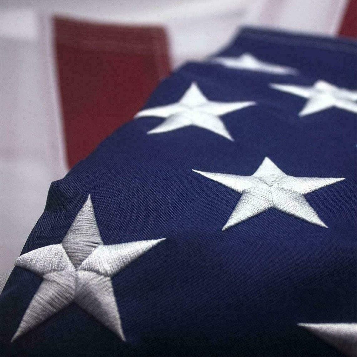 American Flag / Outdoor Heavy Duty Embroidered Stars USA Flag - Bills variety store