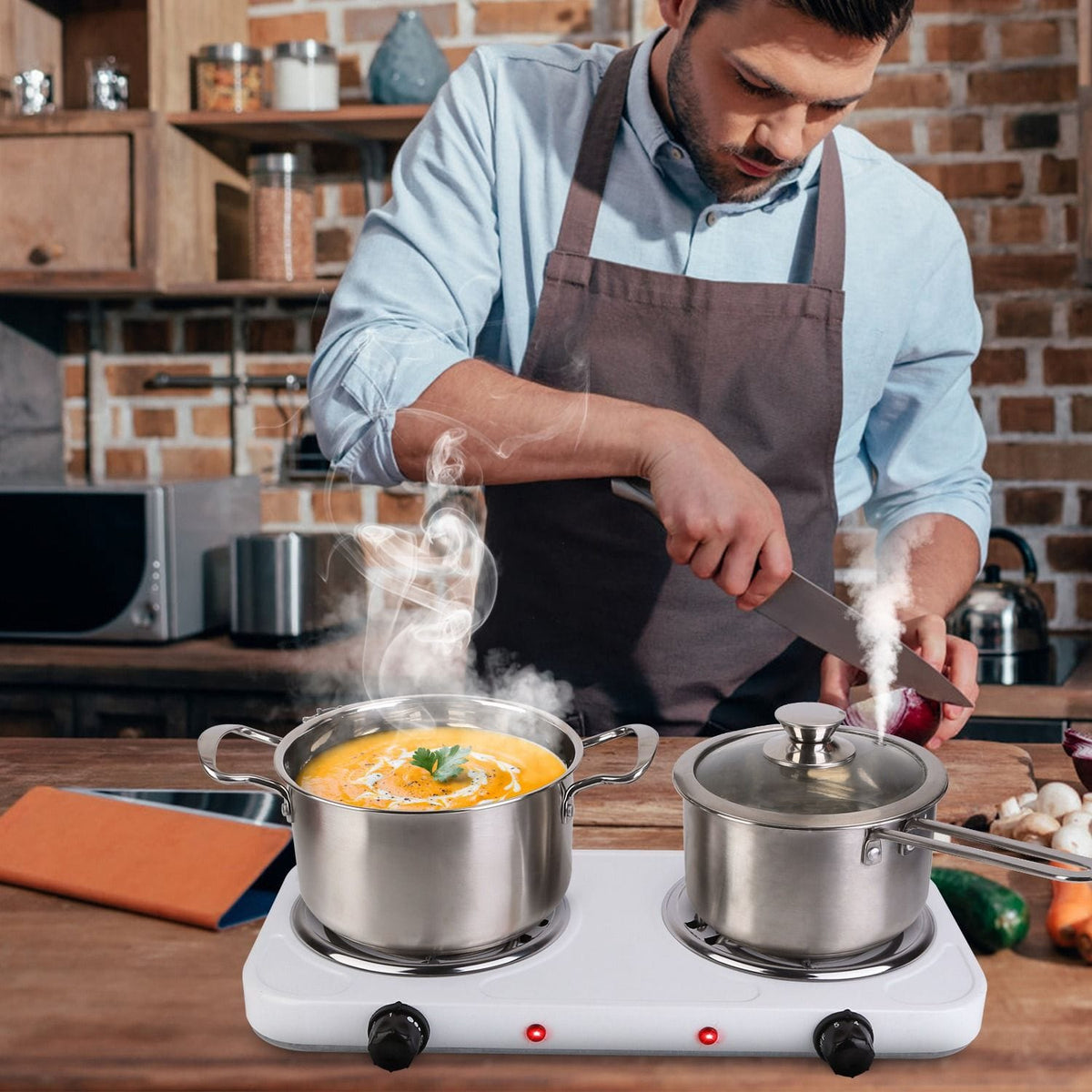 2000W Electric Double Burner Portable Coil Heating Hot Plate Stove - Bills variety store