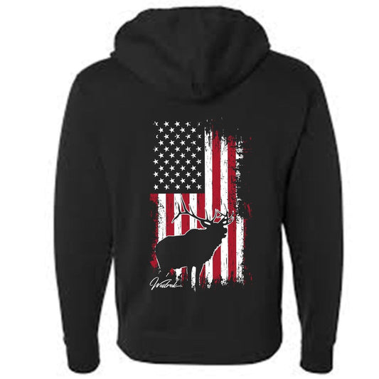 WT Elk Flag Hoodie - Bills variety store