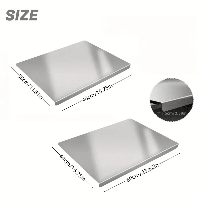 XXL 304 Stainless Steel Cutting Board Anti-Slip & Mildew-Proof - Bills variety store