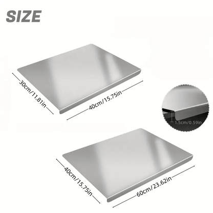 XXL 304 Stainless Steel Cutting Board Anti-Slip & Mildew-Proof - Bills variety store