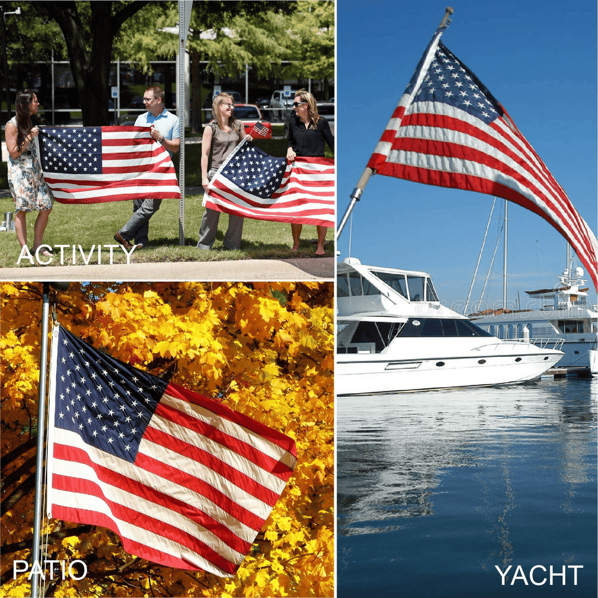 American Flag / Outdoor Heavy Duty Embroidered Stars USA Flag - Bills variety store