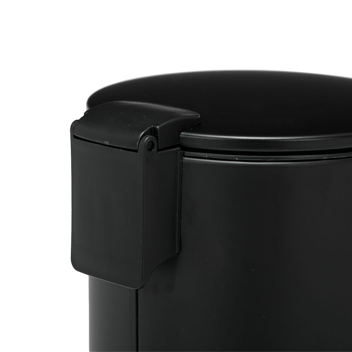 3L/0.8 Gallon Round Step Trash Can, Small Stainless Steel Bathroom Garbage Can with Foot Pedal and Removable Inner Bucket for Bathroom, Bedroom, Office, Black - Bills variety store